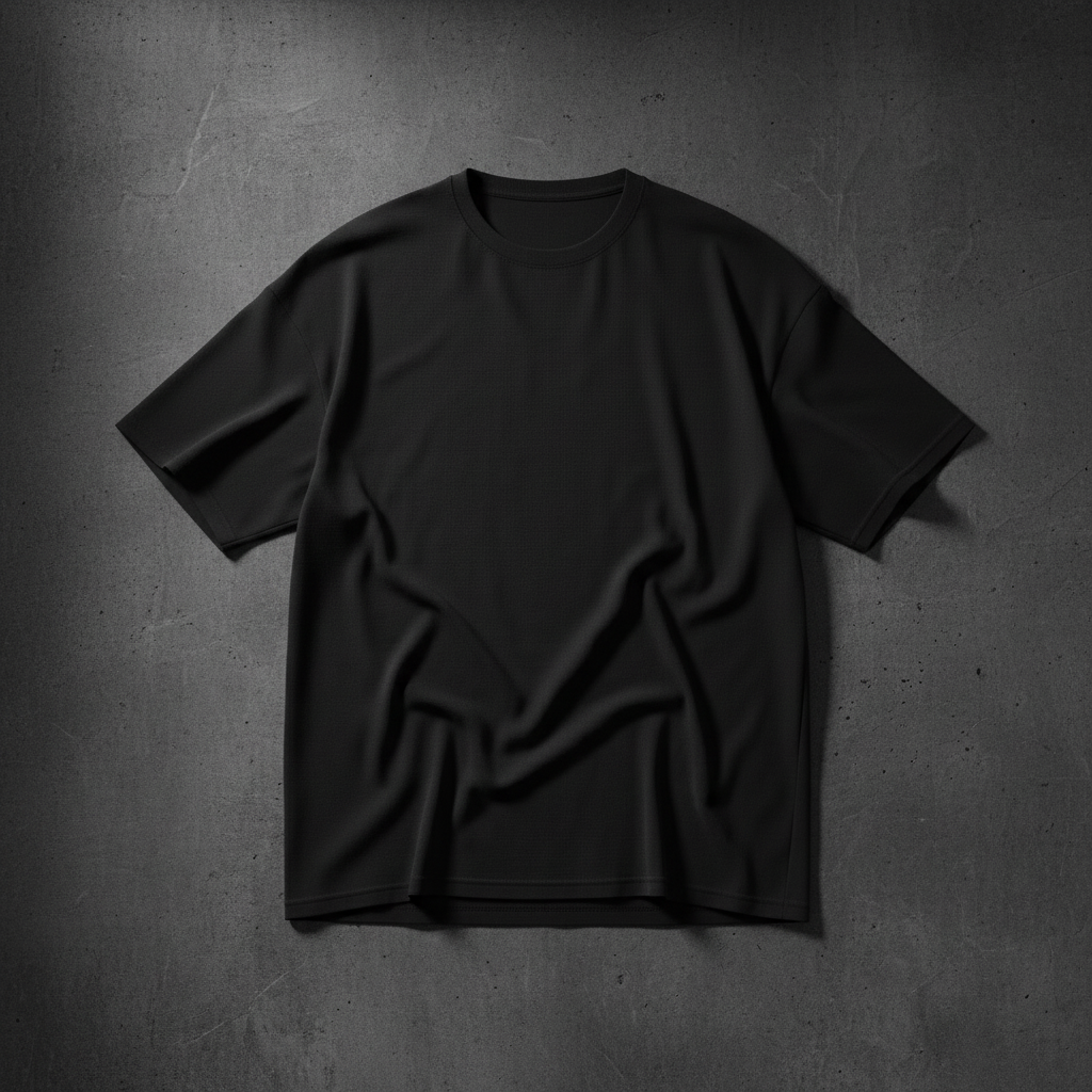 Custom Lab — Black Oversized Tee