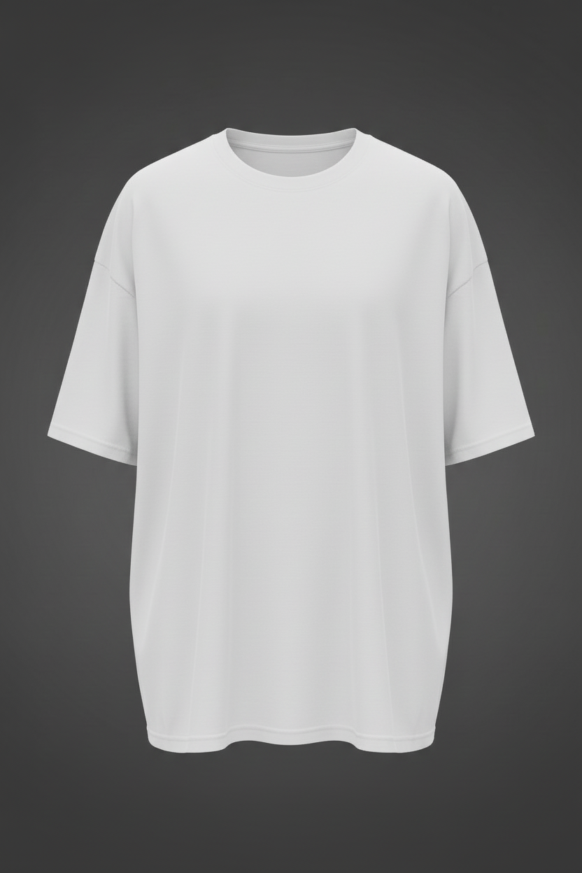 Custom Lab — White Oversized Tee