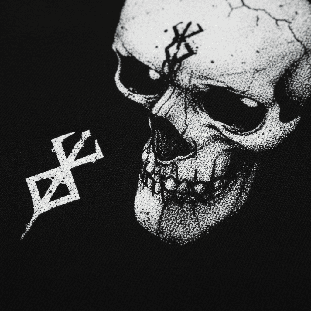 VOID FOCUS — Oversized Black Tee