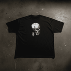 VOID FOCUS — Oversized Black Tee